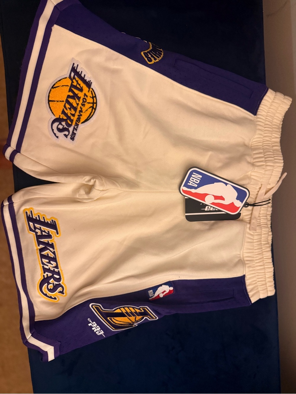 NBA Los Angeles Lakers Cream & Purple Kids Shorts